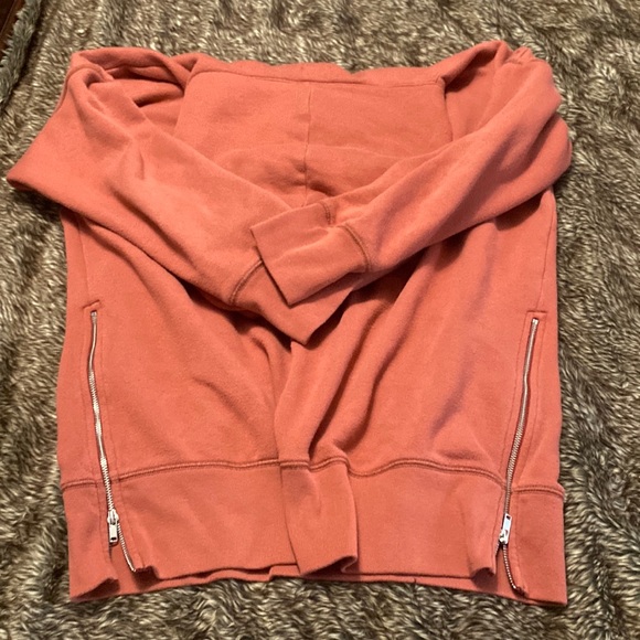 aerie Other - Womens long sweatshirt with zipper details